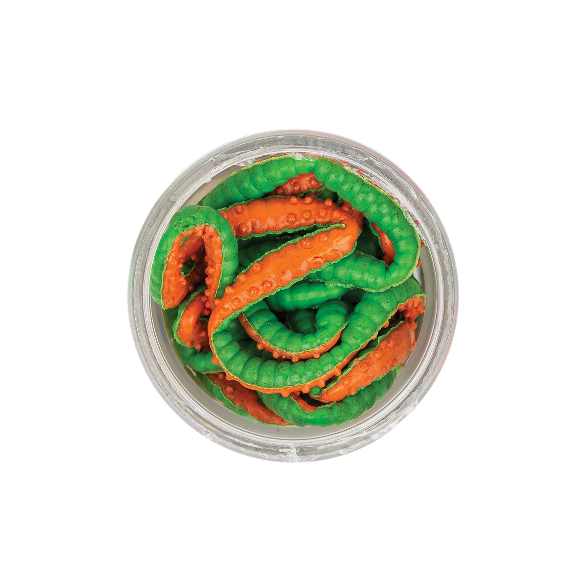 Berkley Powerbait Power Honey Worms - 2,5 cm -  Green Orange