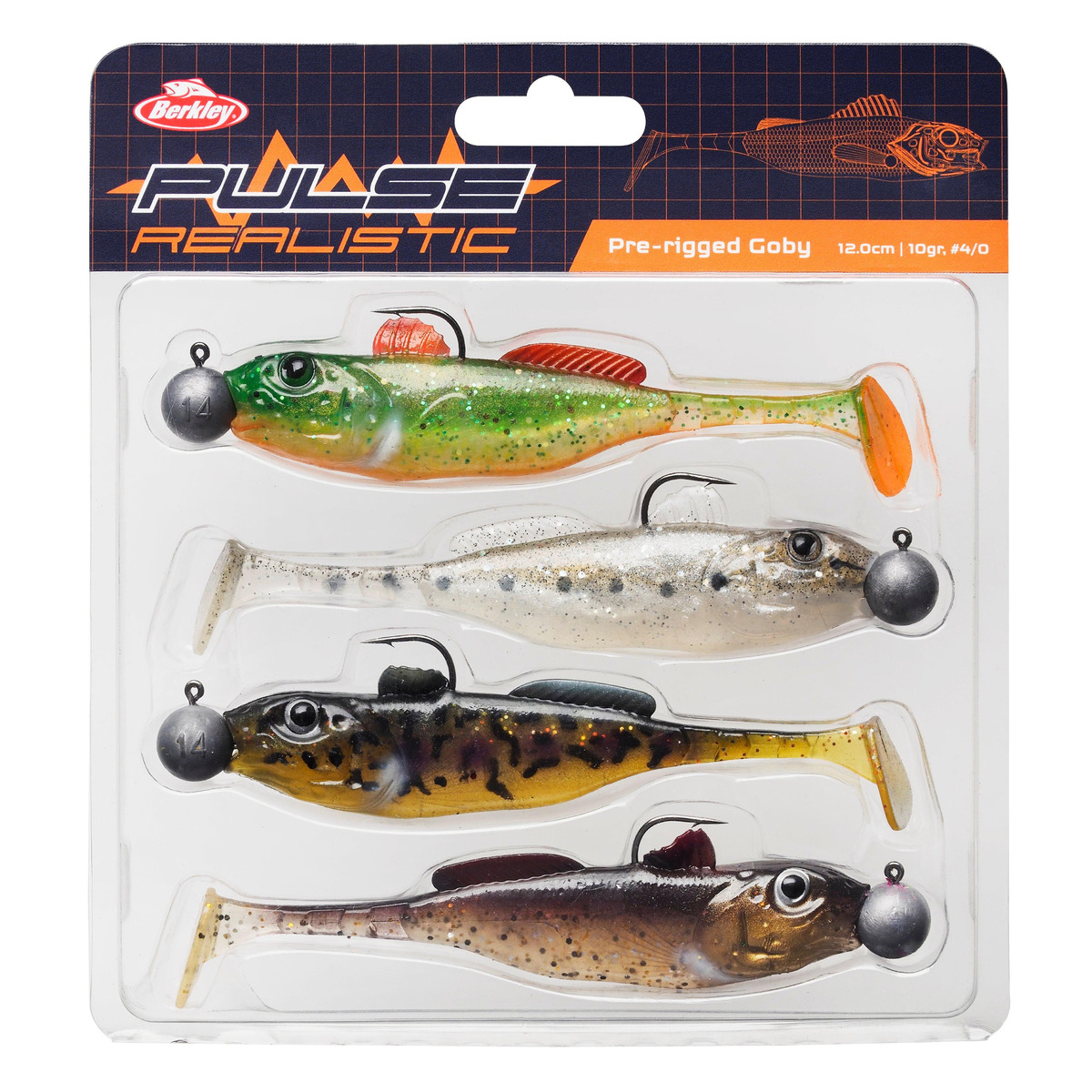 Berkley Pulse Realistic Goby Prerigged - Assorted - 70 mm