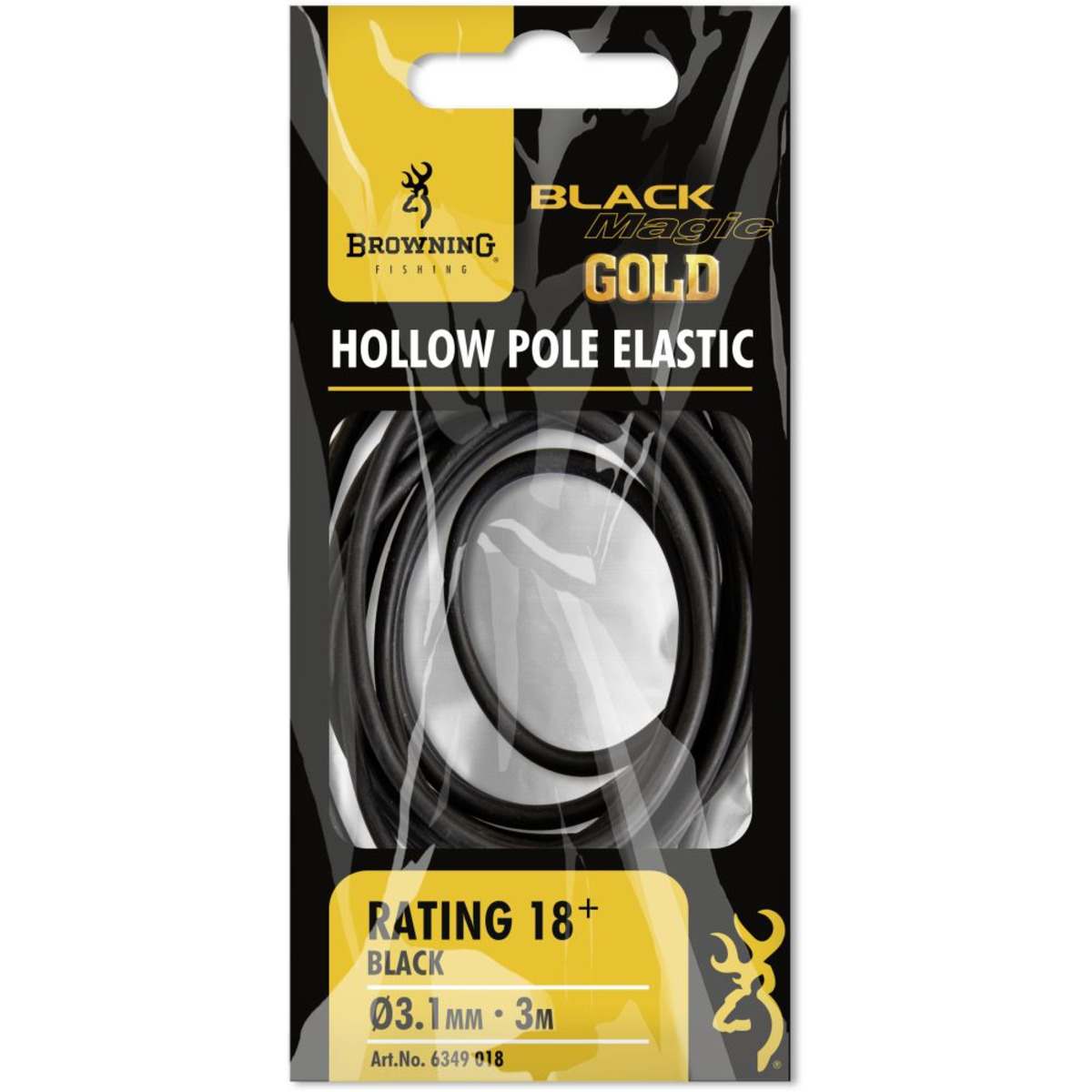 Browning Black Magic Gold Hollow Elastic - 3,1 mm - black