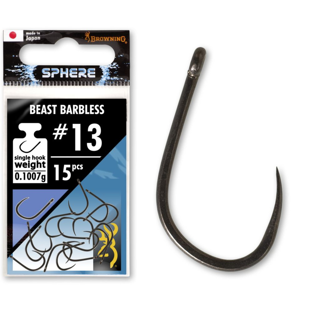 Browning Sphere Beast Barbless Hook - 8 - occhiello