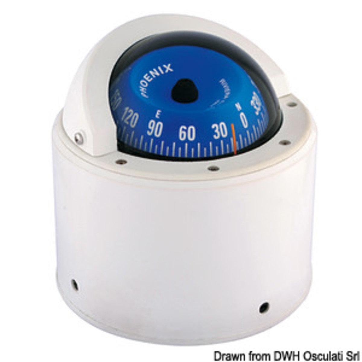 Riviera Zenit 3 Inch Compass Fitted With Binnacle - RIVIERA BH3/AVB compass 3inch