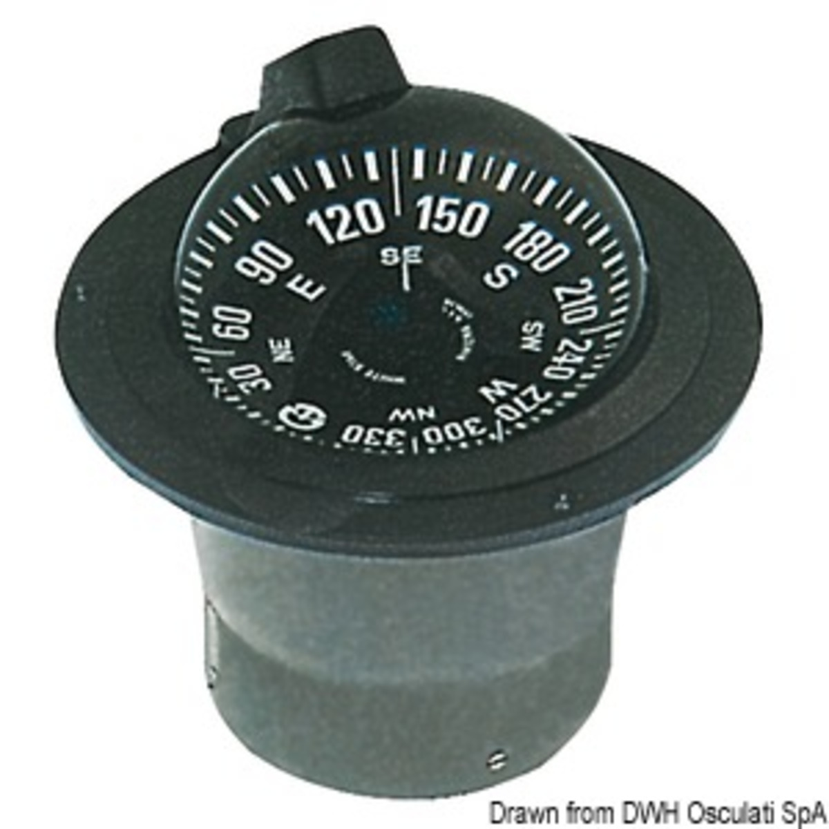 Riviera 5 Inch Recess Fit Compass - RIVIERA BW1 compass 5inch  recess-fit model