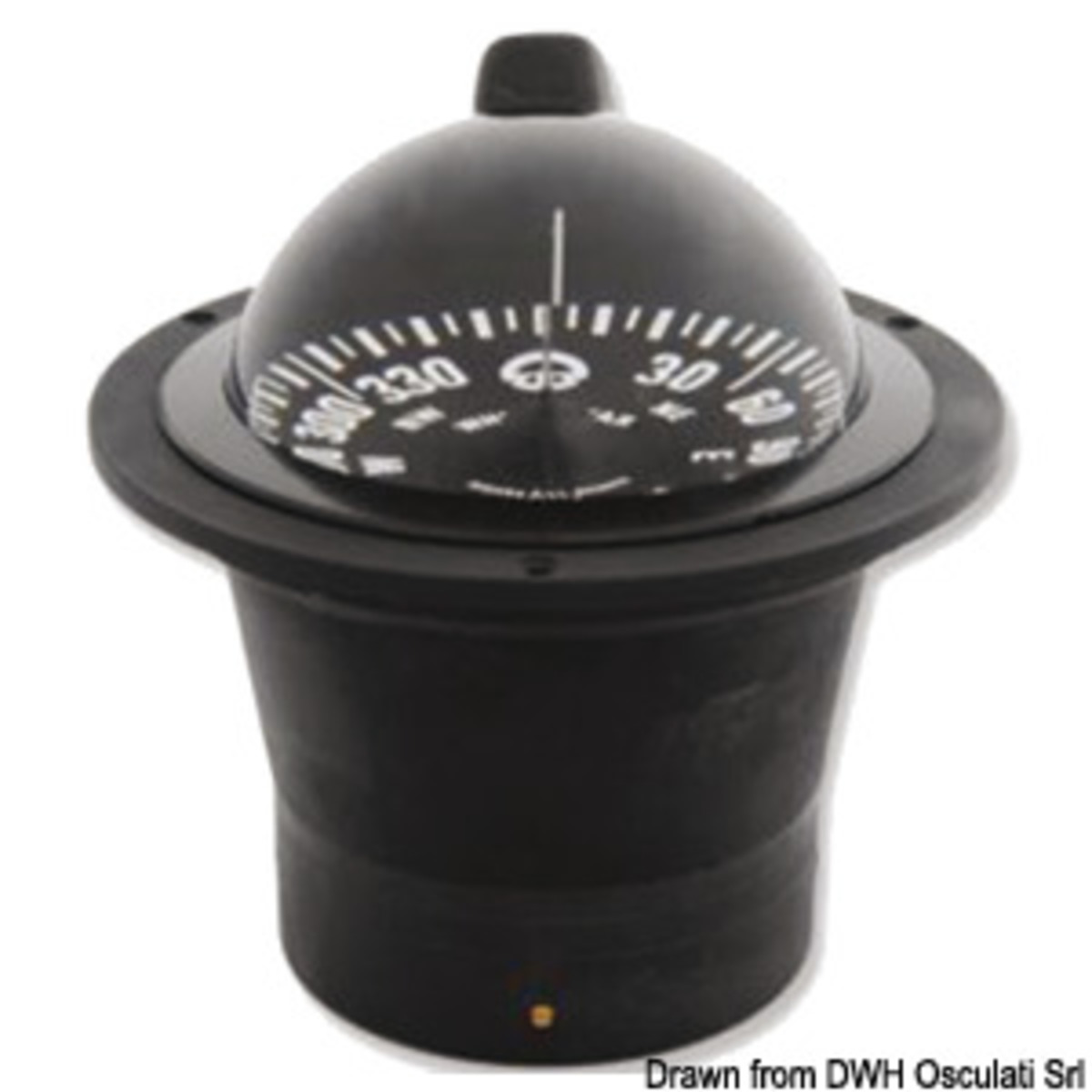 Riviera 5 Inch Recess Fit Compass - RIVIERA BW1/AV compass 5inch