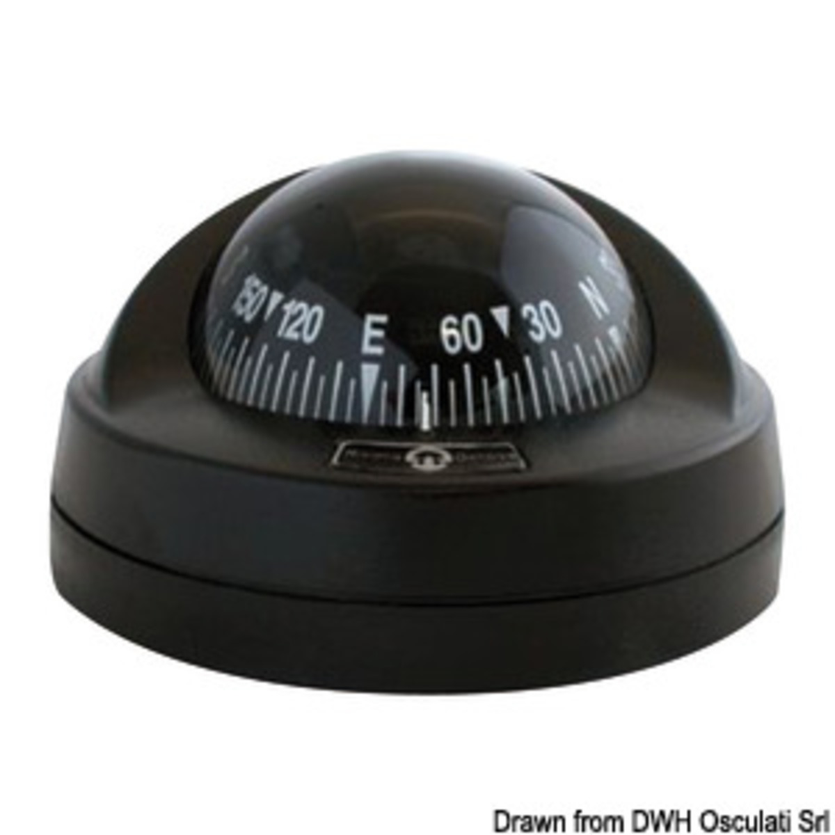 Riviera Aries 2 Inch 1/2 Compass - RIVIERA Aries compass black/black