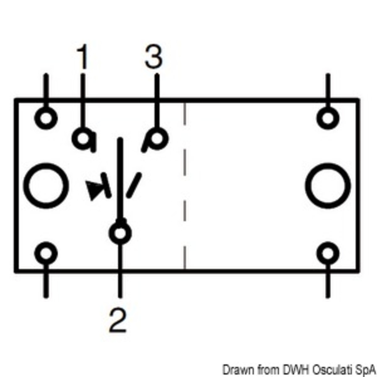 Interrupteur Carling Technologies Carling Switch Contura Ii - Interrupteur unipolaire ON-OFF-(ON) 2 lampes 12 V