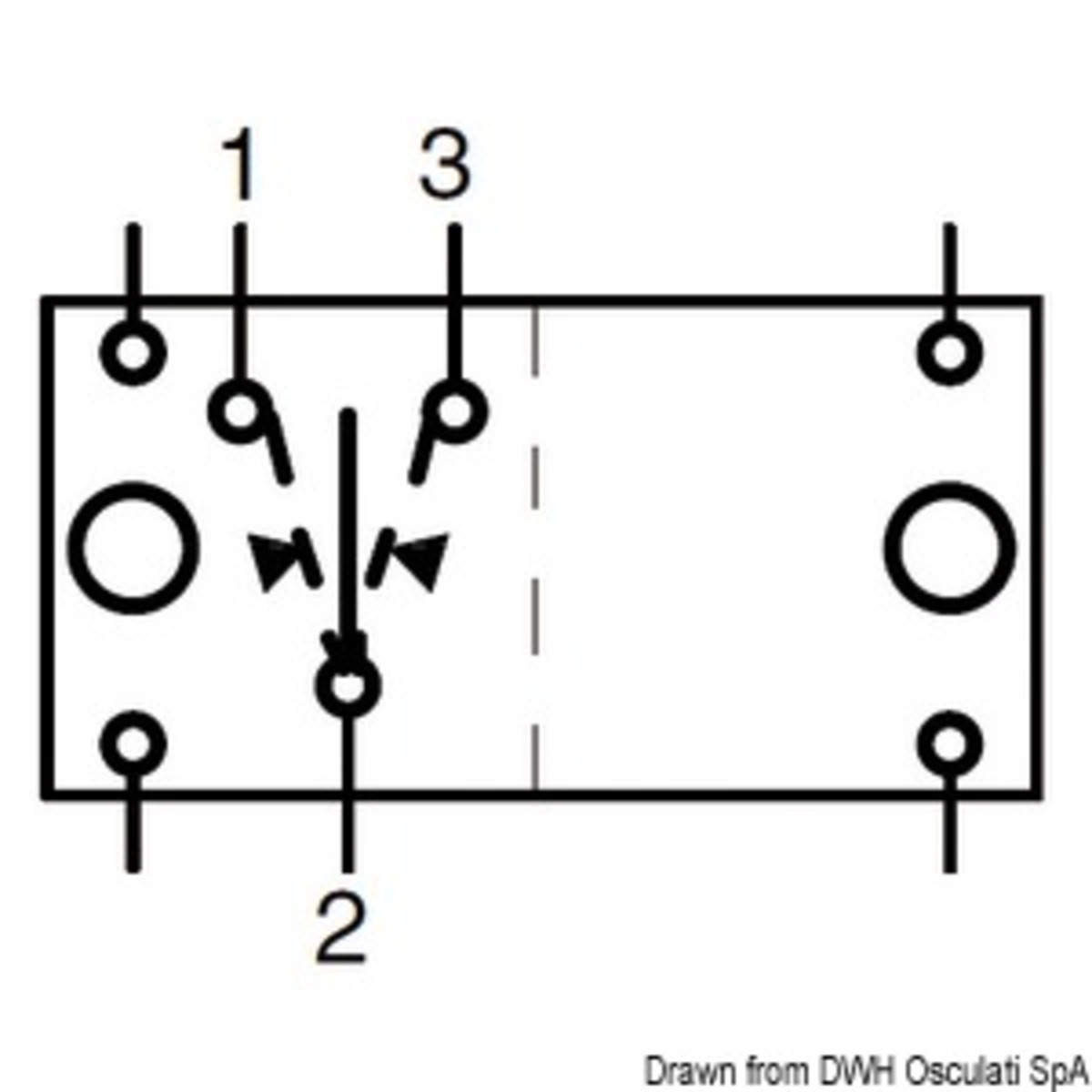 Interrupteur Carling Technologies Carling Switch Contura Ii - Interrupteur (ON)-OFF-(ON) 2 ampoules 12 V