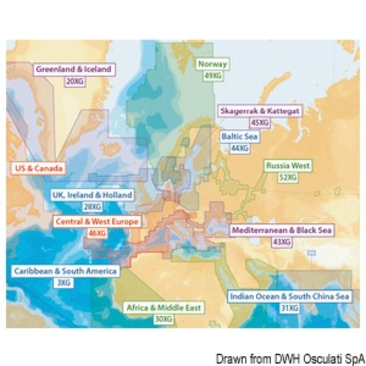 Cartographie Navionics - Cartographie Navionics XL9-NAVIONICS+ Région mondiale