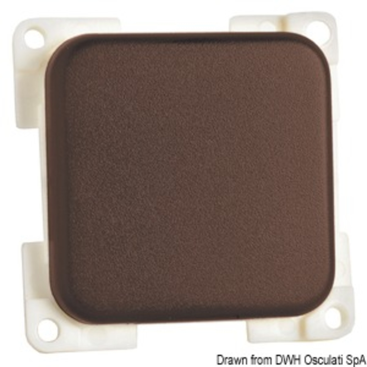 Cbe Modular Electrical Material - ON-OFF switch brown