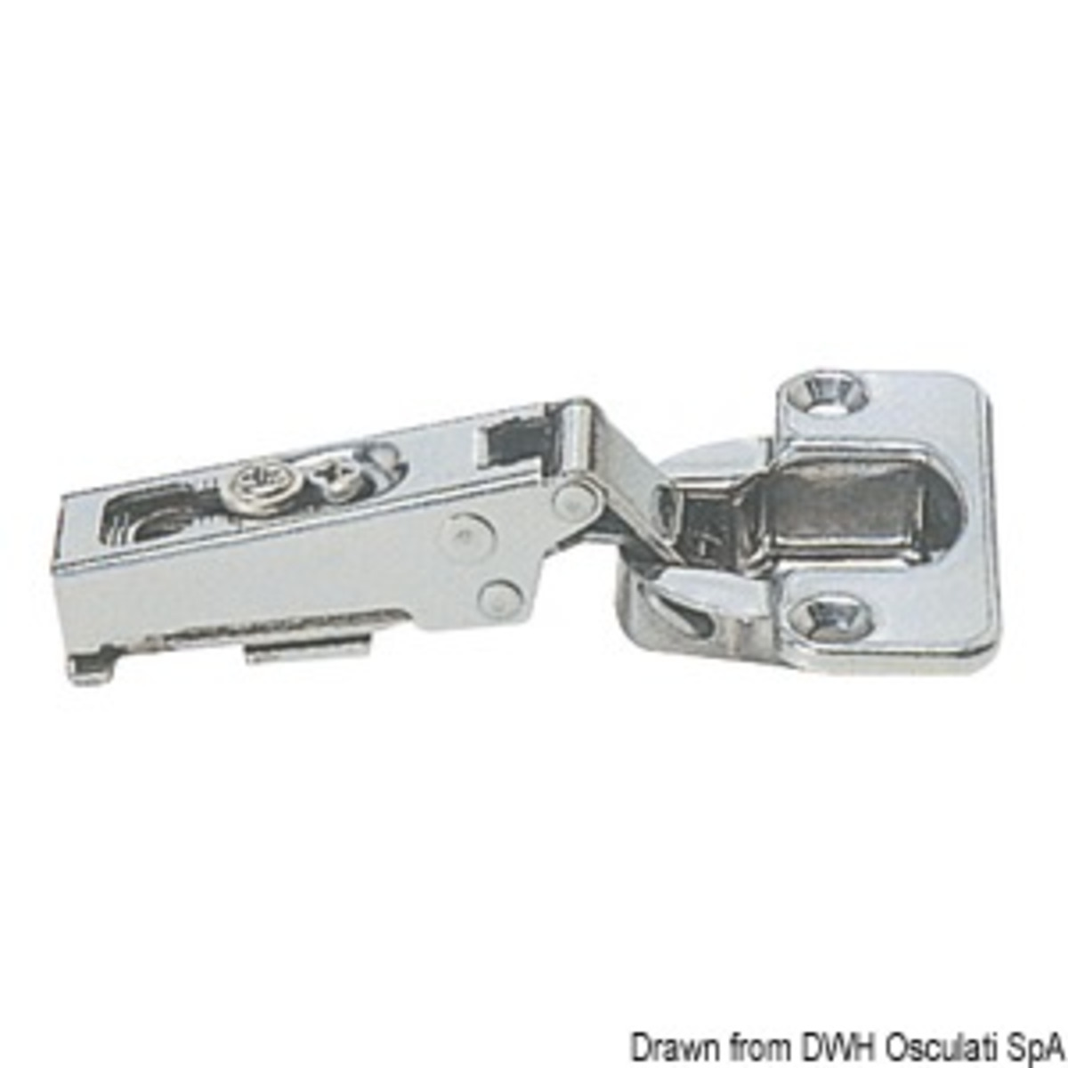 Sugatsune Spring Hinges For Cabinet Doors - Spring hinge 15-19 mm 94x54 mm