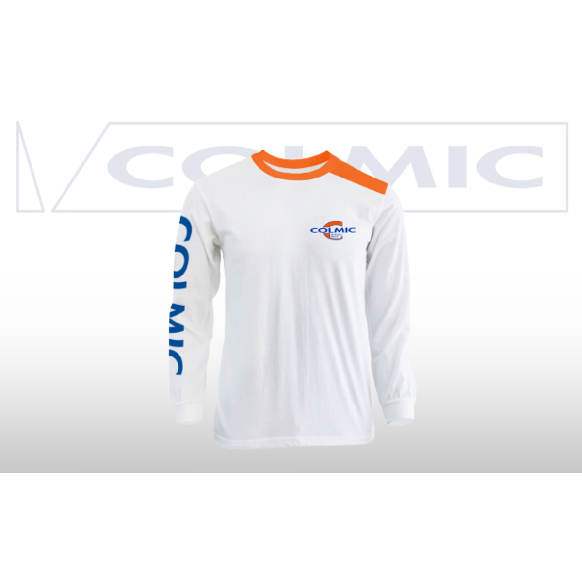 Colmic T-shirt Long Sleeves White-orange - l