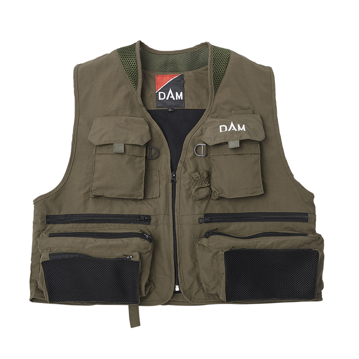 Dam Iconic Fly Vest - L DUSTY OLIVE
