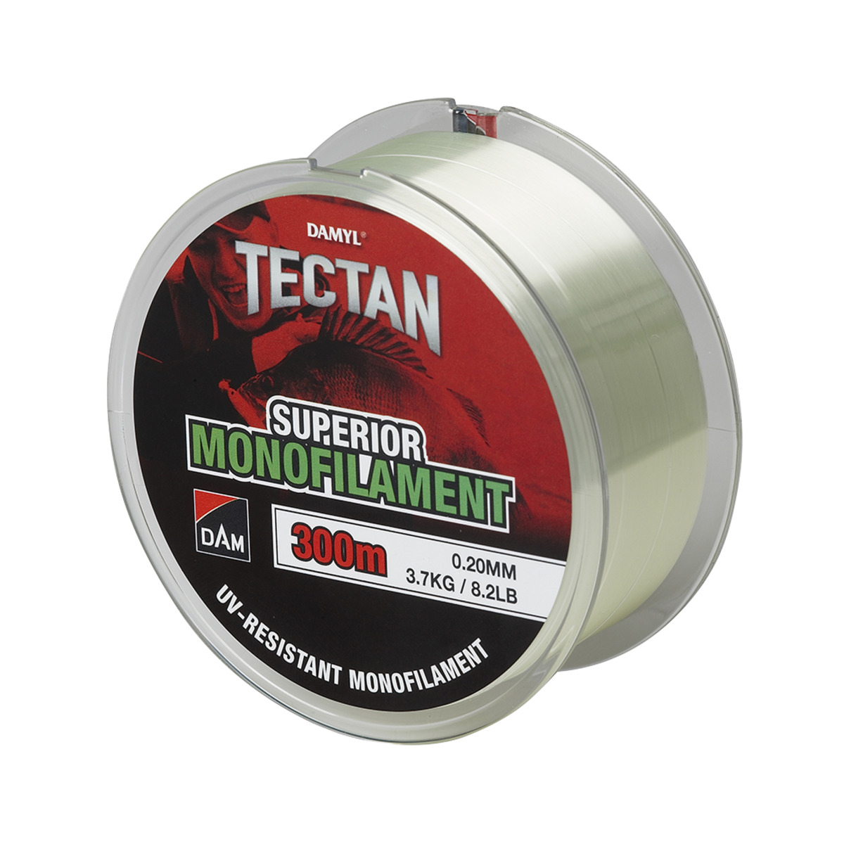 Dam Tectan Superior 300m - 0.18MM 3.0KG 6.6LBS GREEN TRANSPARANT