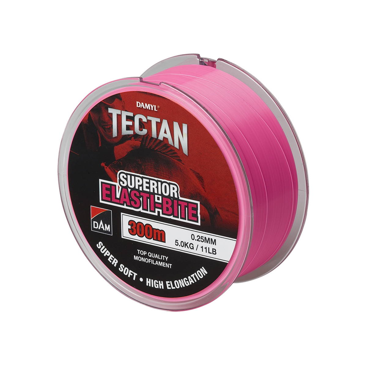 Dam Tectan Superior Elasti-bite 300m - 0.20MM 3KG 6.6LBS PINK
