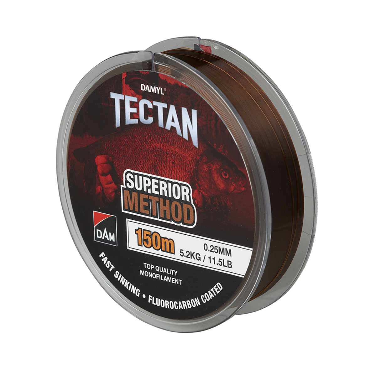 Dam Tectan Superior Fcc Method 150m - 0.23MM 4.2KG 9.2LBS BROWN