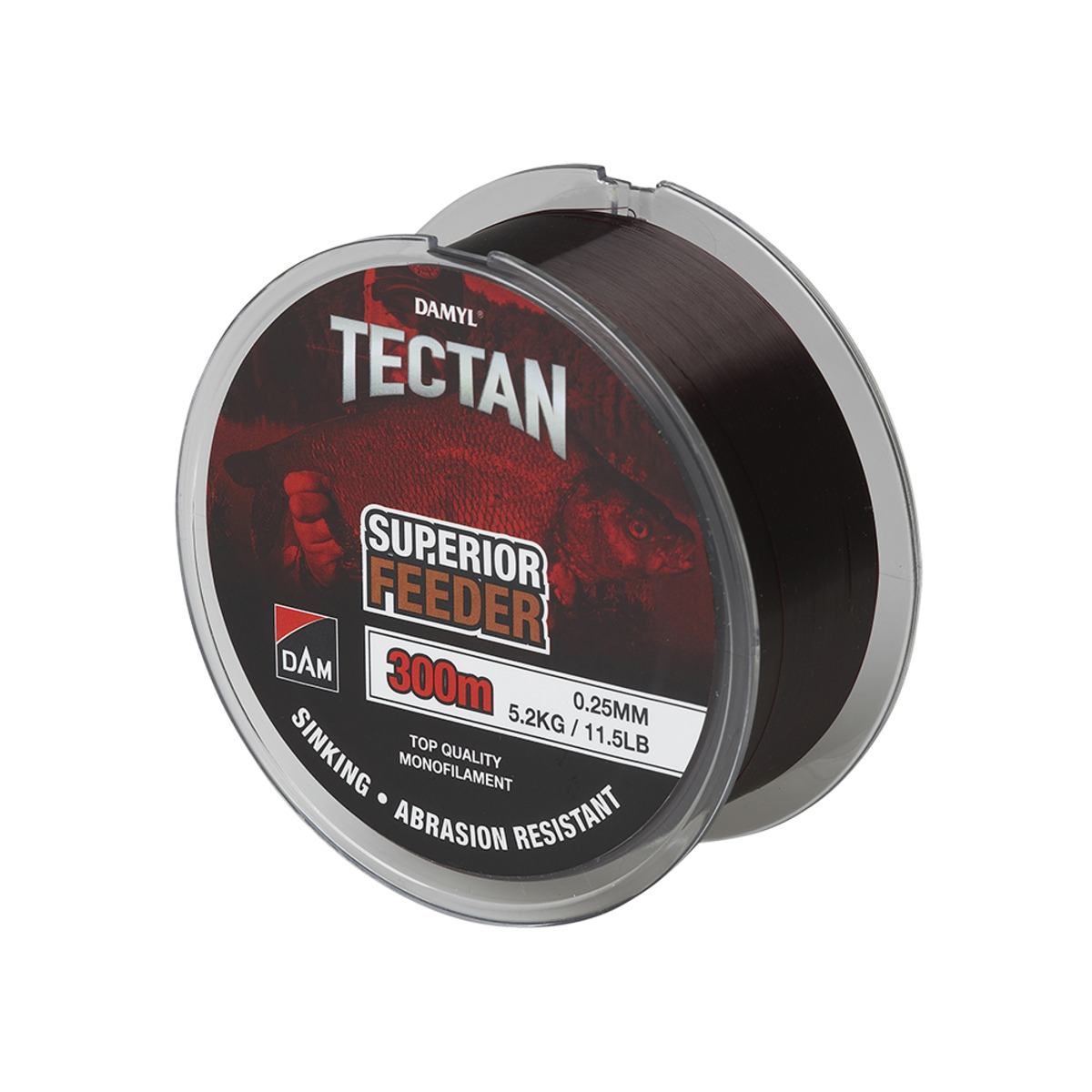 Dam Tectan Superior Feeder 300m - 0.14MM 1.8KG 4LBS BROWN