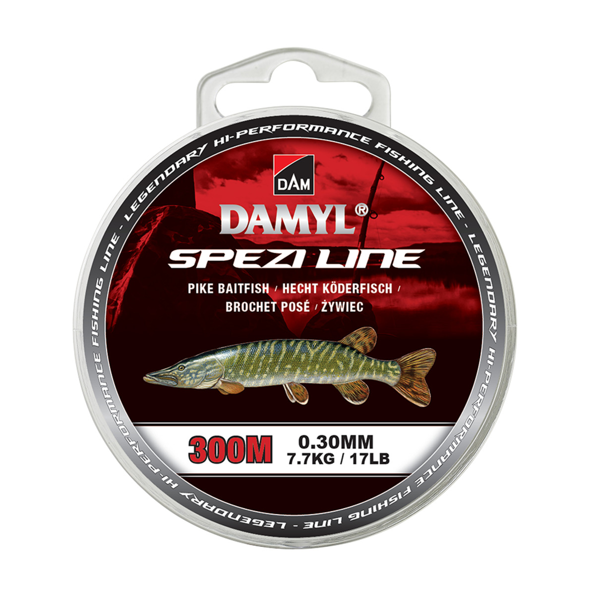Damyl Spezi Line Pike Baitfish - 300M 0.30MM 7.7KG 17LBS DARK