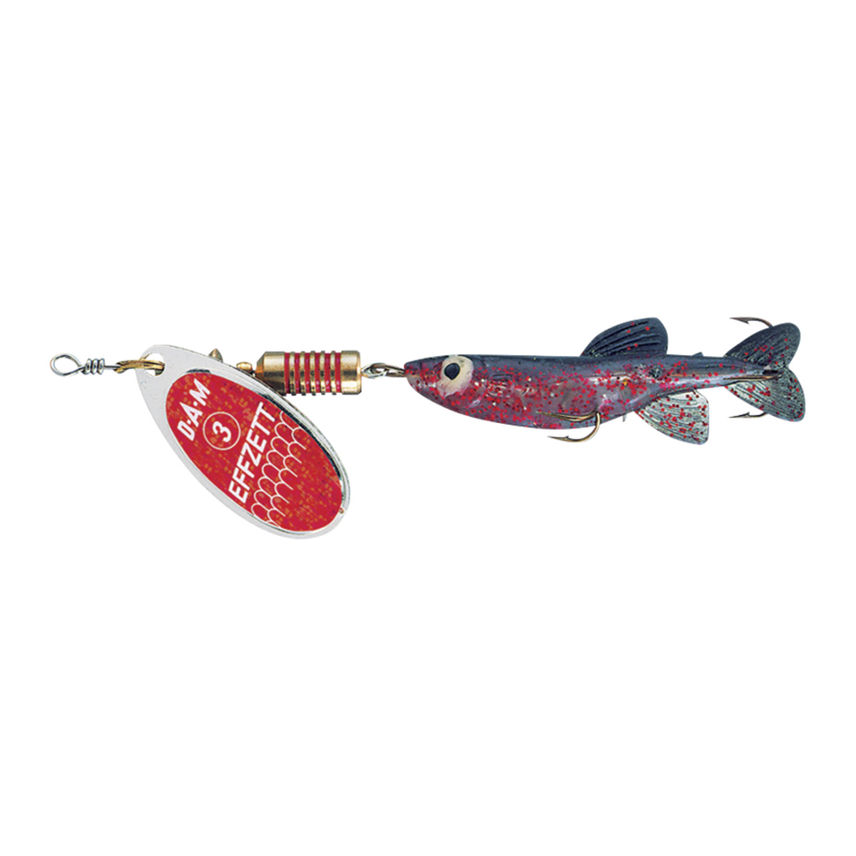 Effzett Minnow Spinner #1 - 3G SINKING RED/GLITTER