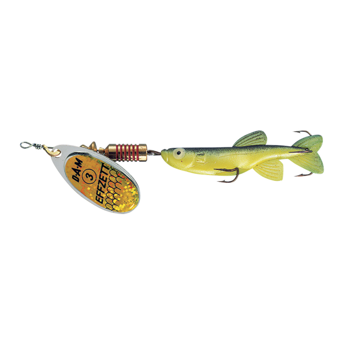 Effzett Minnow Spinner #1 - 3G SINKING YELLOW/BLACK