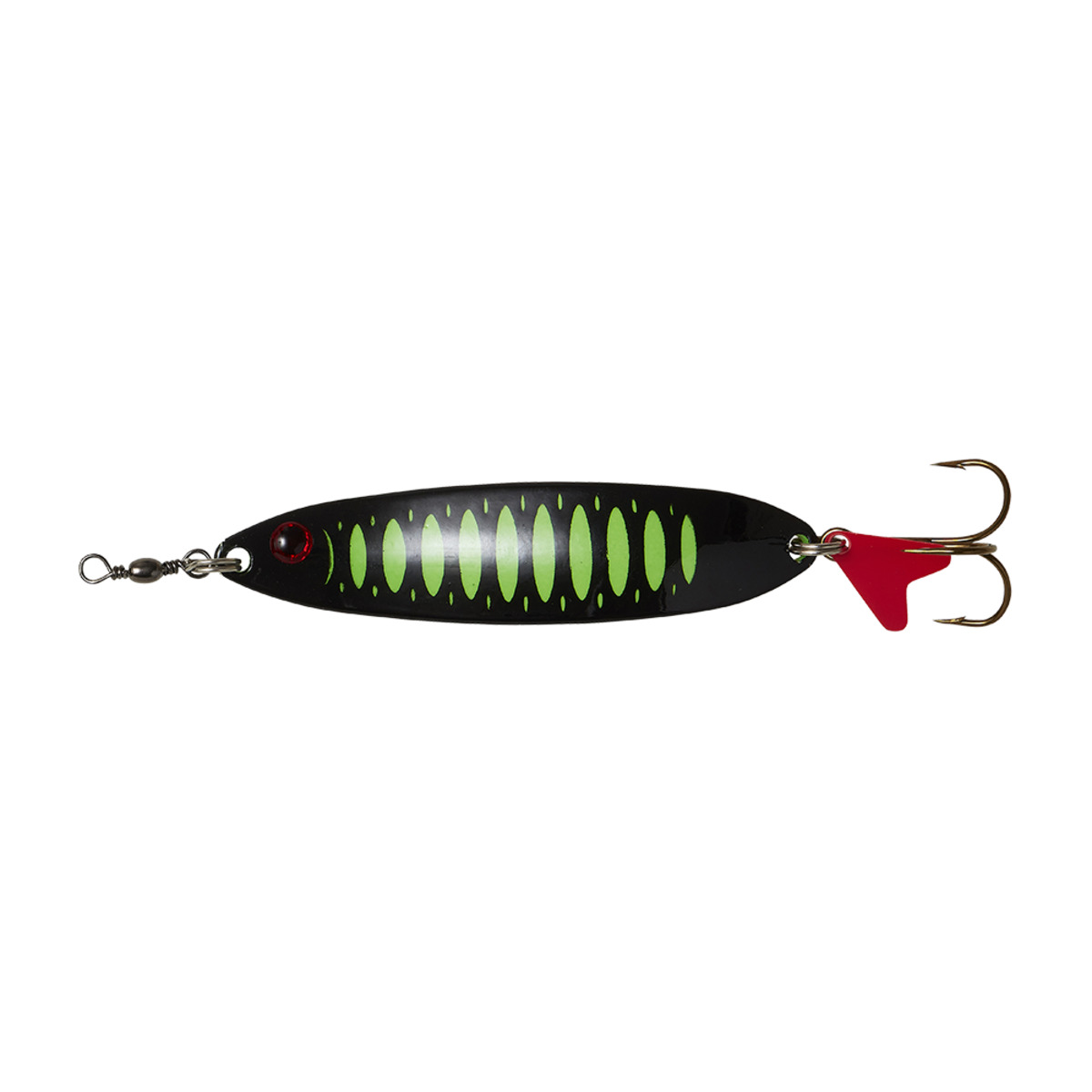 Effzett Slim Standard Spoon 9.5cm - 32G SINKING FLUO GREEN/BLACK UV