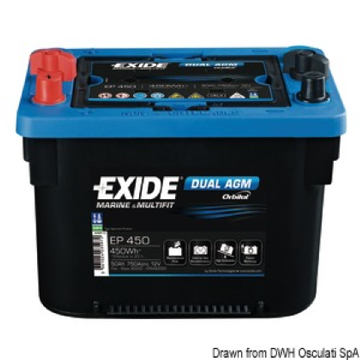 Exide Technologies Exide Maxxima Batteries With  Agm Technology - Exide Maxxima services and starting battery 50 Ah