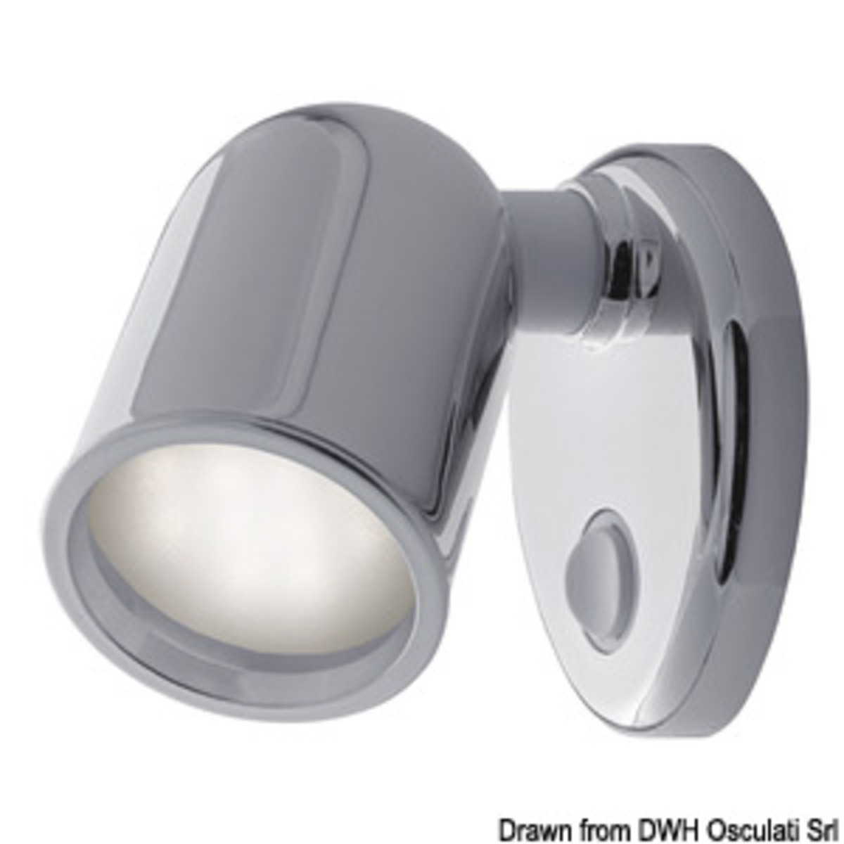 Batsystem Tube Halogen Spotlight - Batsystem Tube spotlight chromed ABS 10 LEDs