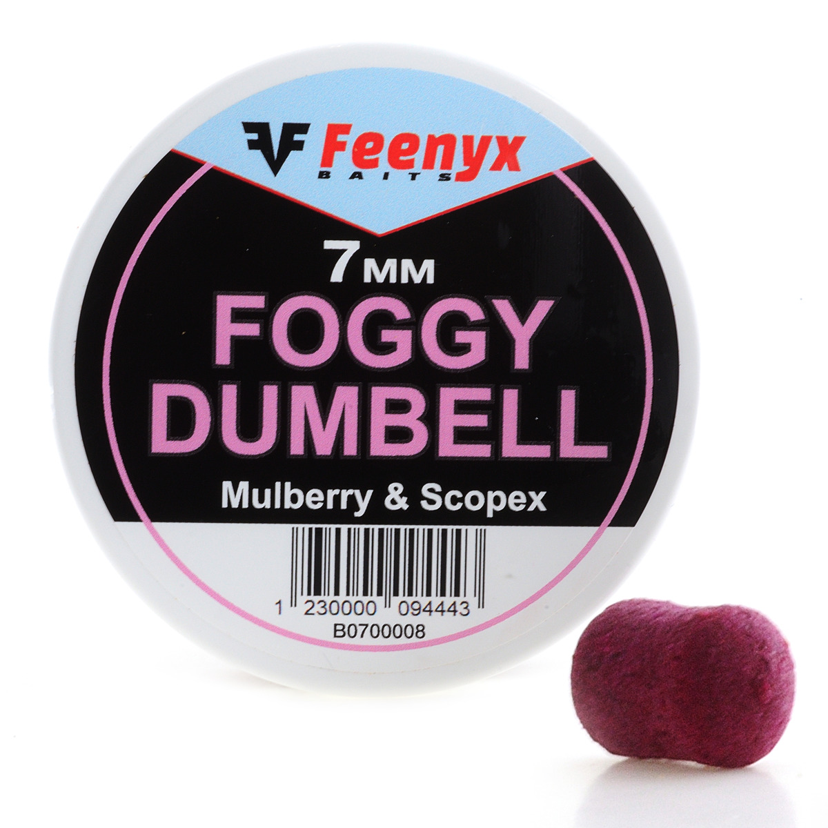 Feenyx Foggy Dumbell Mulberry & Scopex - 7 mm