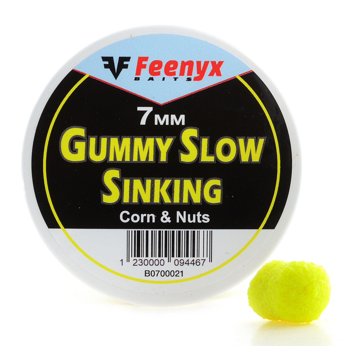 Feenyx Gummy Slow Sinking Corn & Nuts - 7 mm