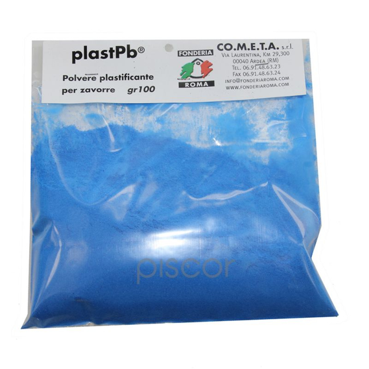 Fonderia Roma Polvere Plastificante per Piombo -  Blu - 100 g        