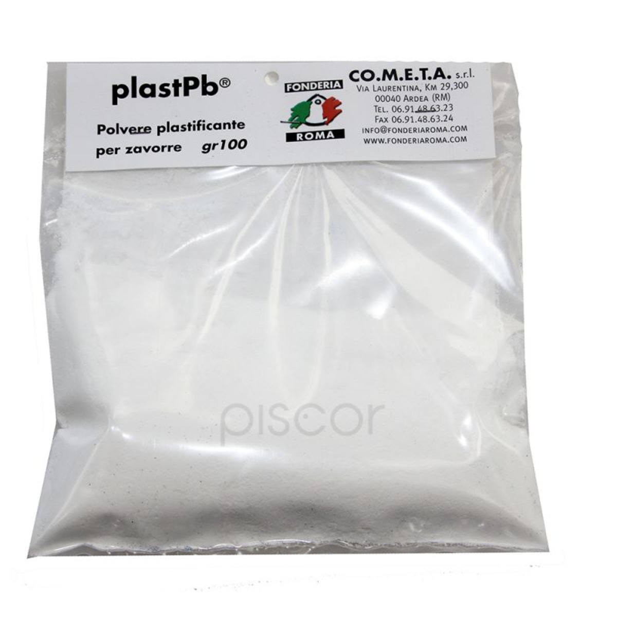 Fonderia Roma Polvo Plastificante para Plomo -  Blanco - 100 g        