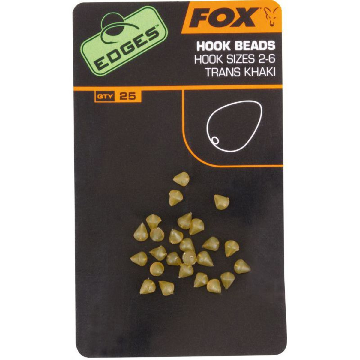 Fox Edges Hook Bead - 2-6 - Khaki