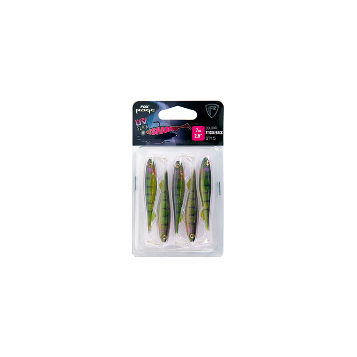 Fox Rage Slick Shad Ultra Uv  Stickleback - 7  cm   /  2.75"