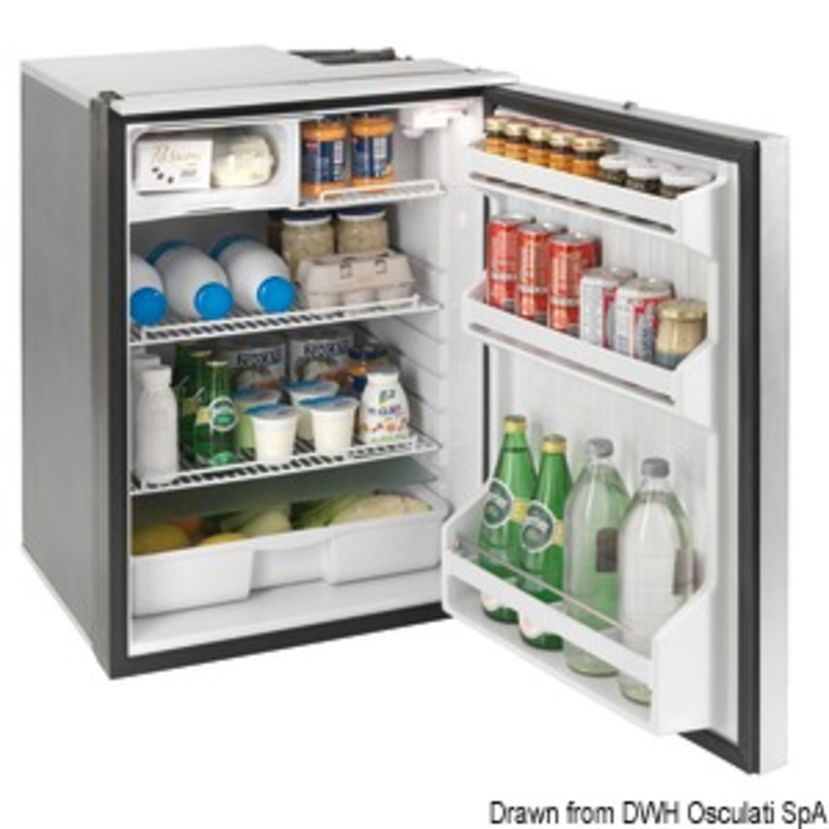 Indel - Isotherm Isotherm Cruise Elegance Refrigerator - ISOTHERM Cruise Elegant fridge silver 130 l