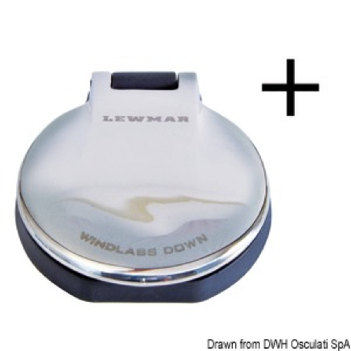 Lewmar Electric Switch - SS switch for winch 80 mm