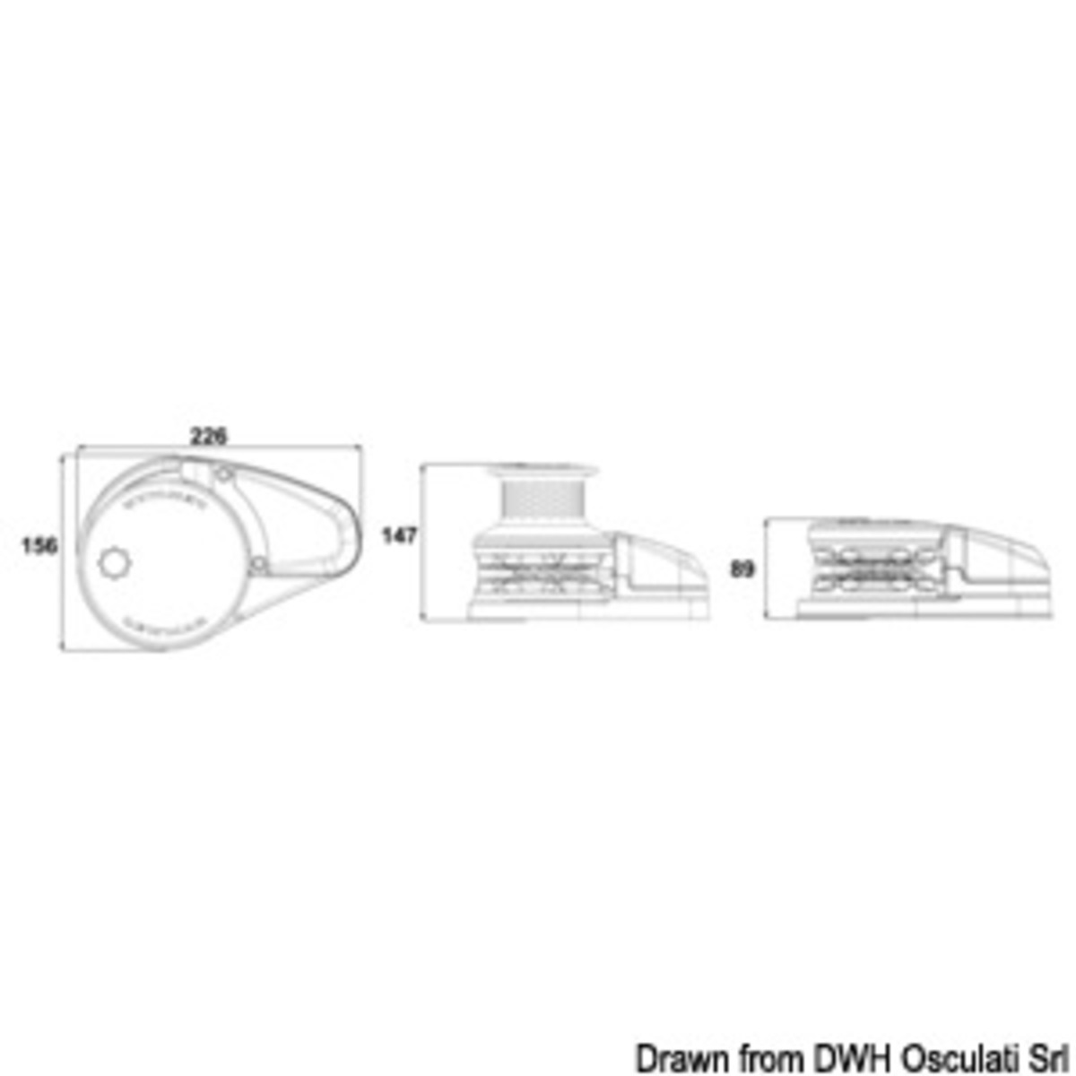 Lewmar Vx2 Low/High-Winden-Kit (700 W) - VX2 Bass 12V 700W 8mm