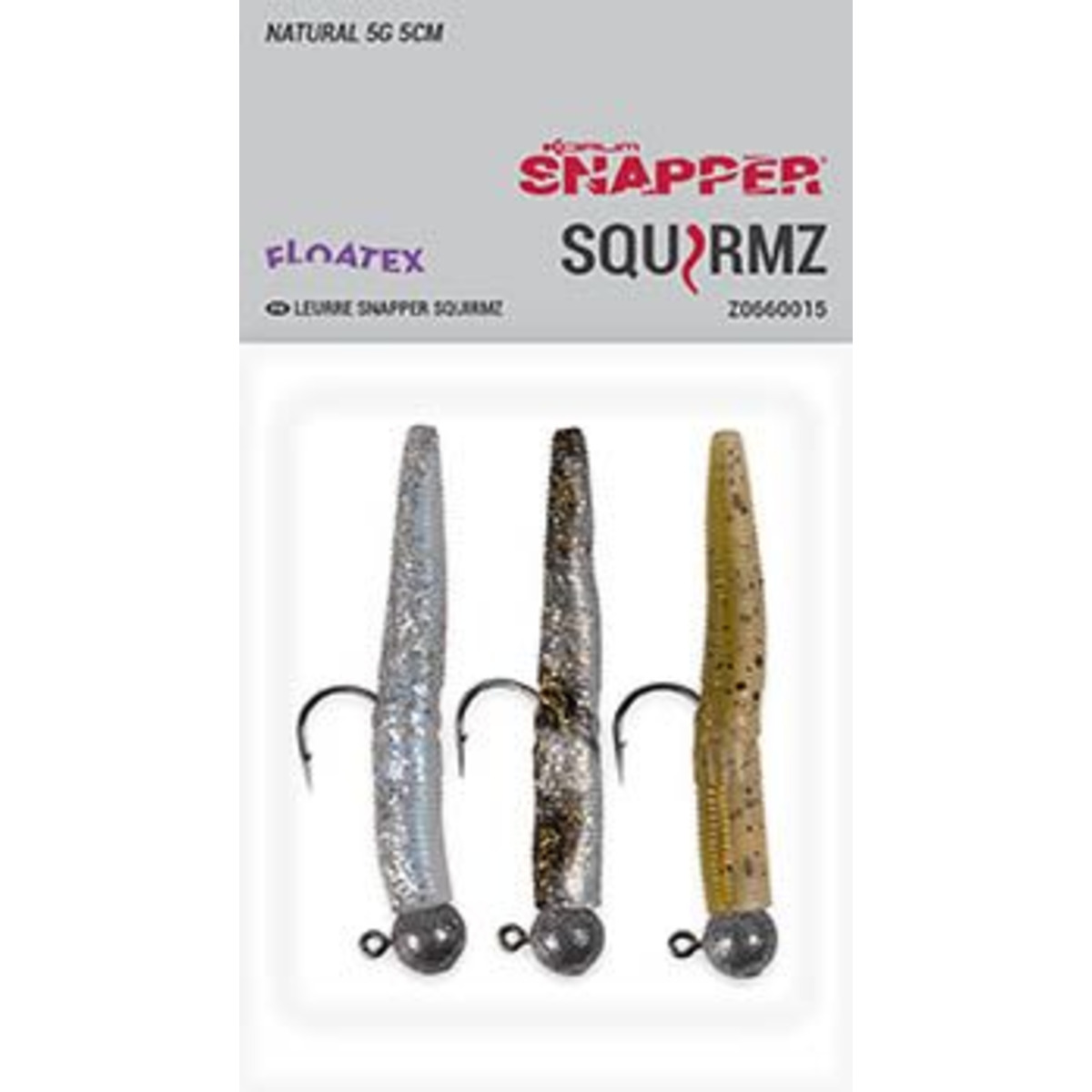 Korum Snapper  Squirmz - 5 cm NATURAL