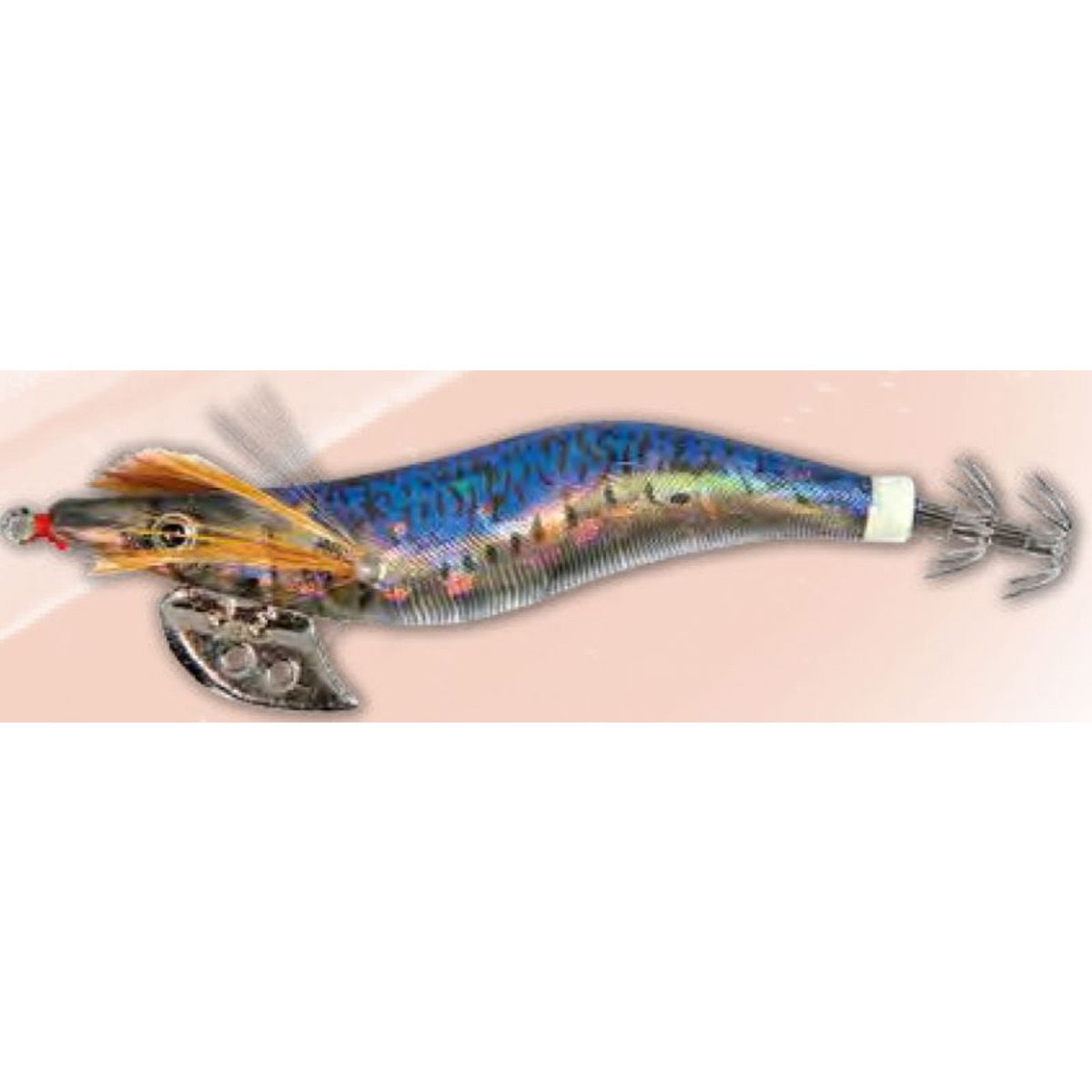 Lineaeffe Metal Squid Jig - 3 Blue -  Taille 2.5 - 7.5 cm        