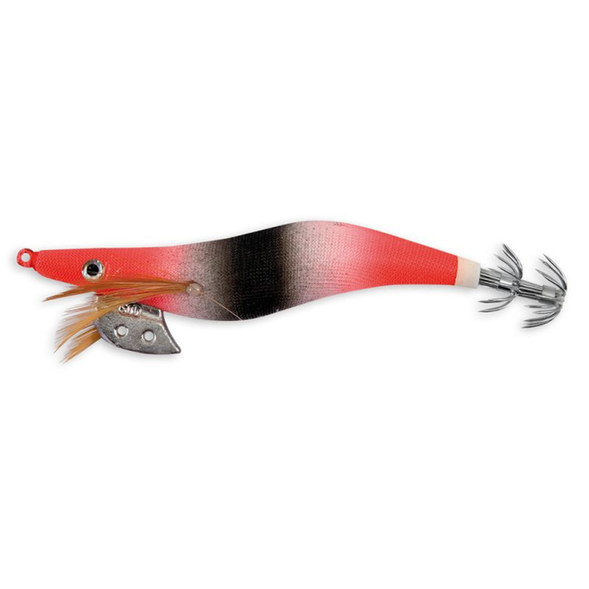 Lineaeffe Red Head Squid Jig - Black/Red #2.5 - 7.5 cm