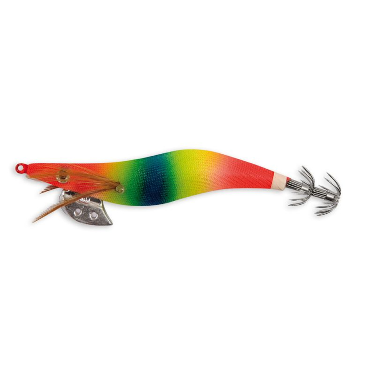 Lineaeffe Red Head Squid Jig - Rainbow #2.5 - 7.5 cm