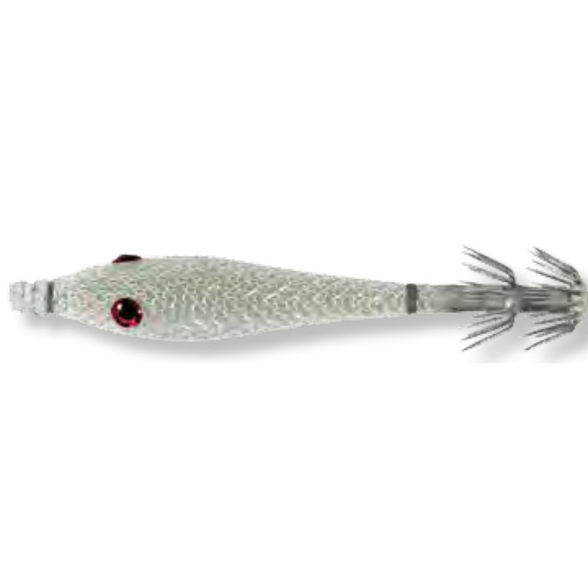 Lineaeffe Silicon Squid Jig Cloth Covered - White - 7 g - 9 cm