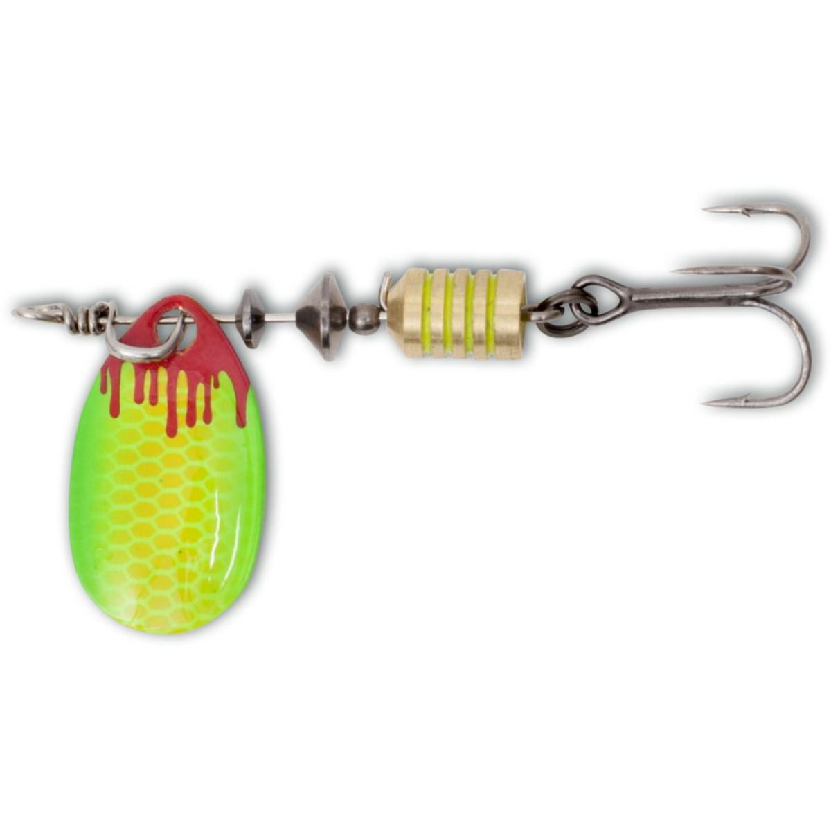 Magic Trout Bloody Spinner - yellow/green