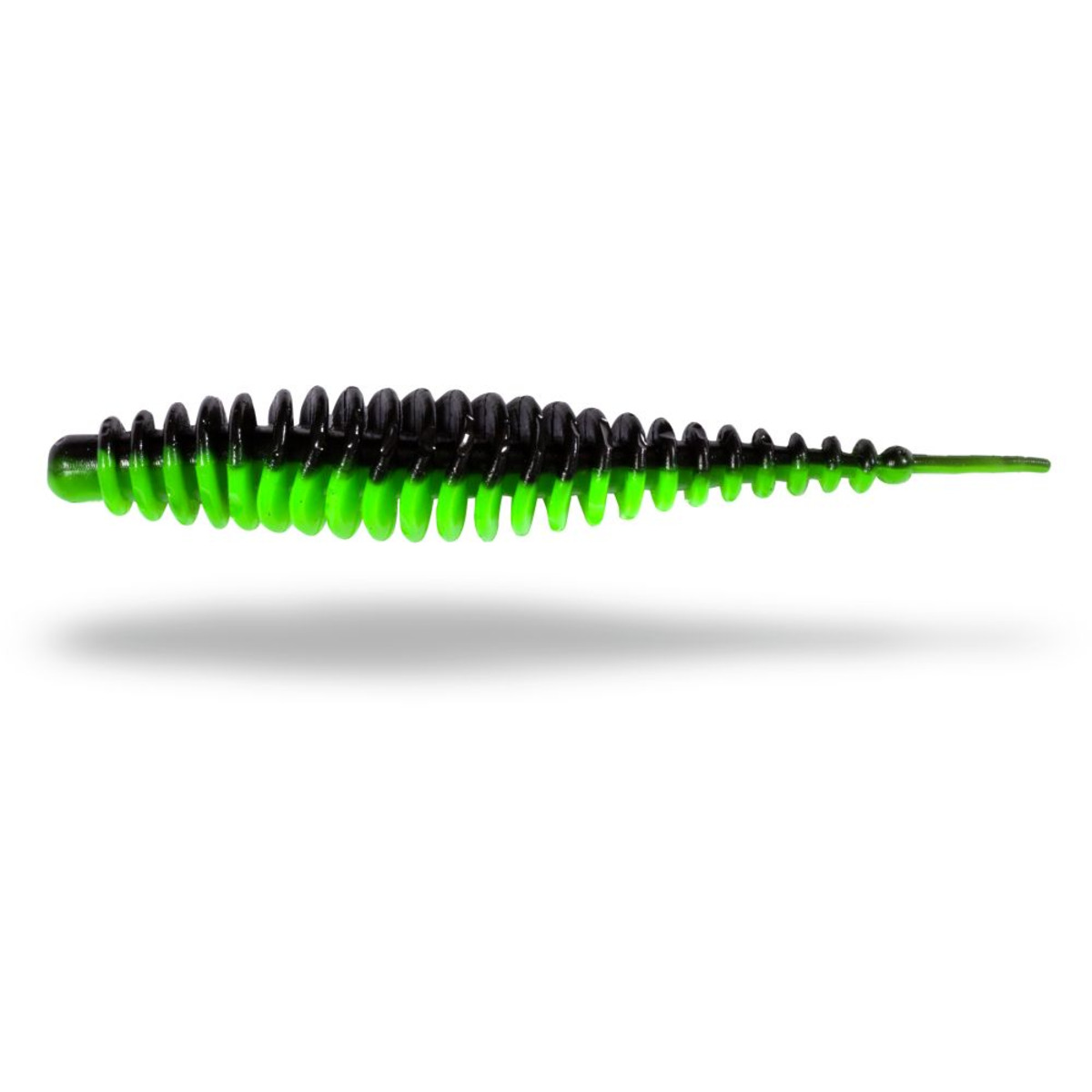 Magic Trout T-worm I-tail - neon green/black