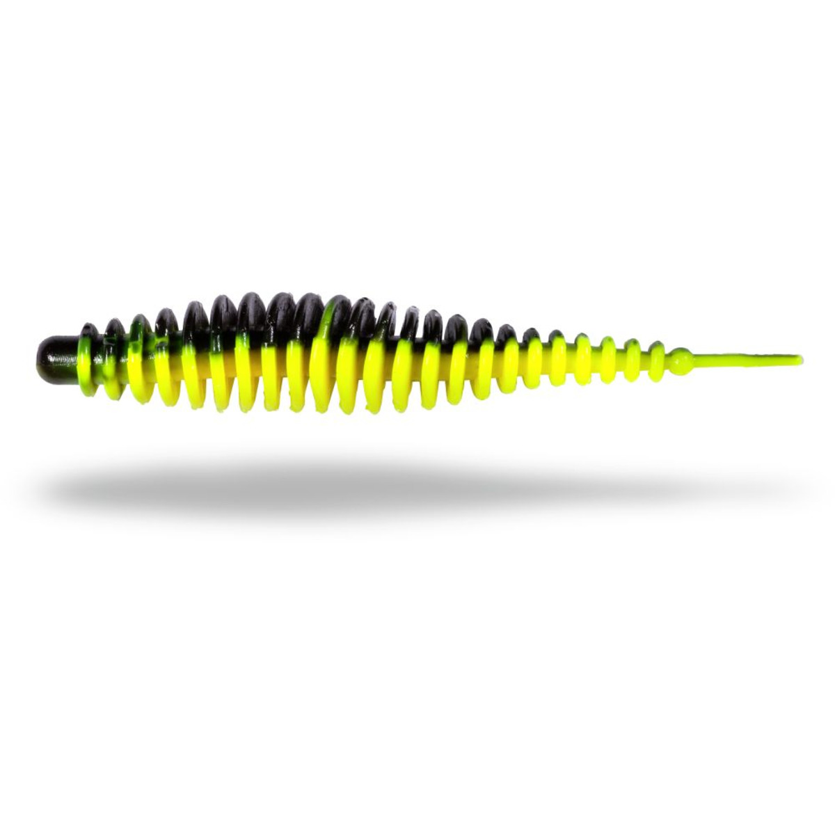 Magic Trout T-worm I-tail - neon yellow/black