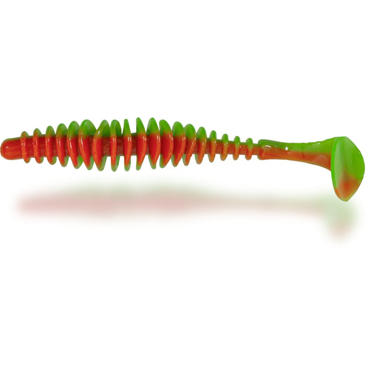 Magic Trout T-worm Paddler - neon green/orange