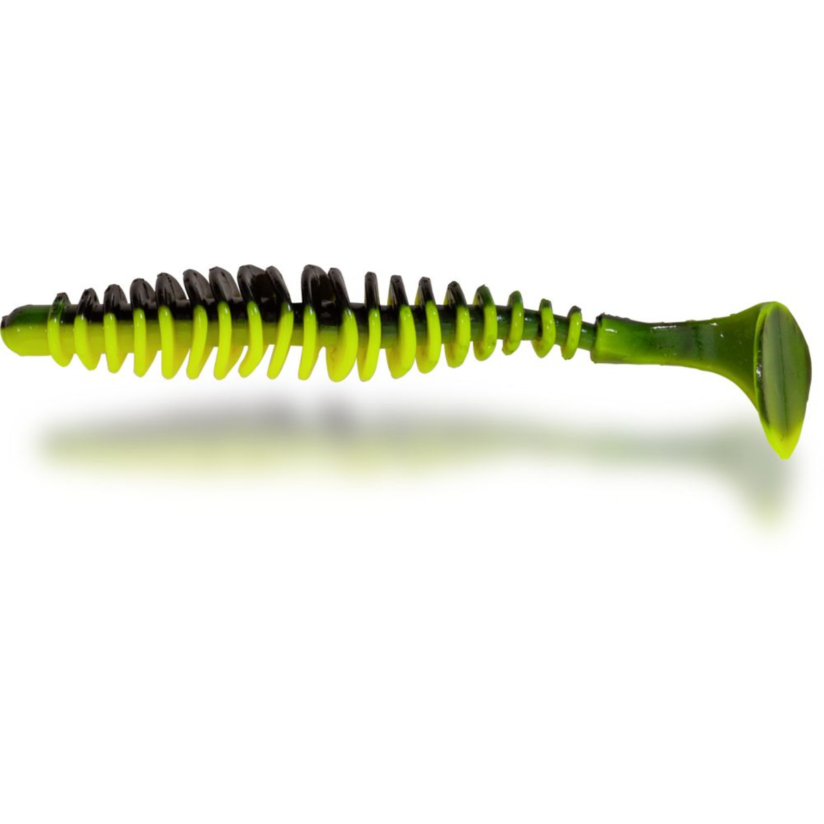 Magic Trout T-worm Paddler - neon yellow/black