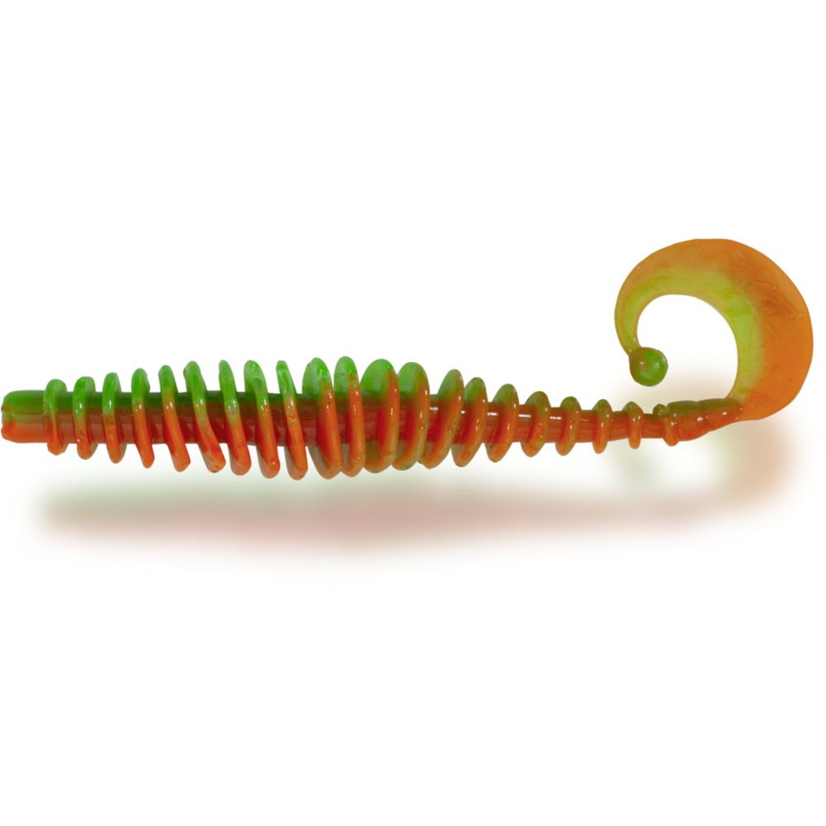 Magic Trout T-worm Twister - neon green/orange