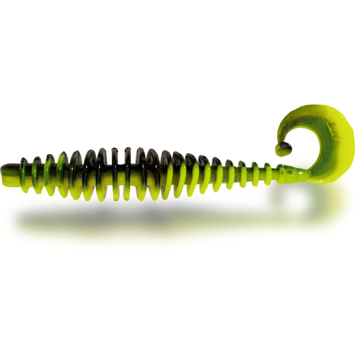Magic Trout T-worm Twister - neon yellow/black