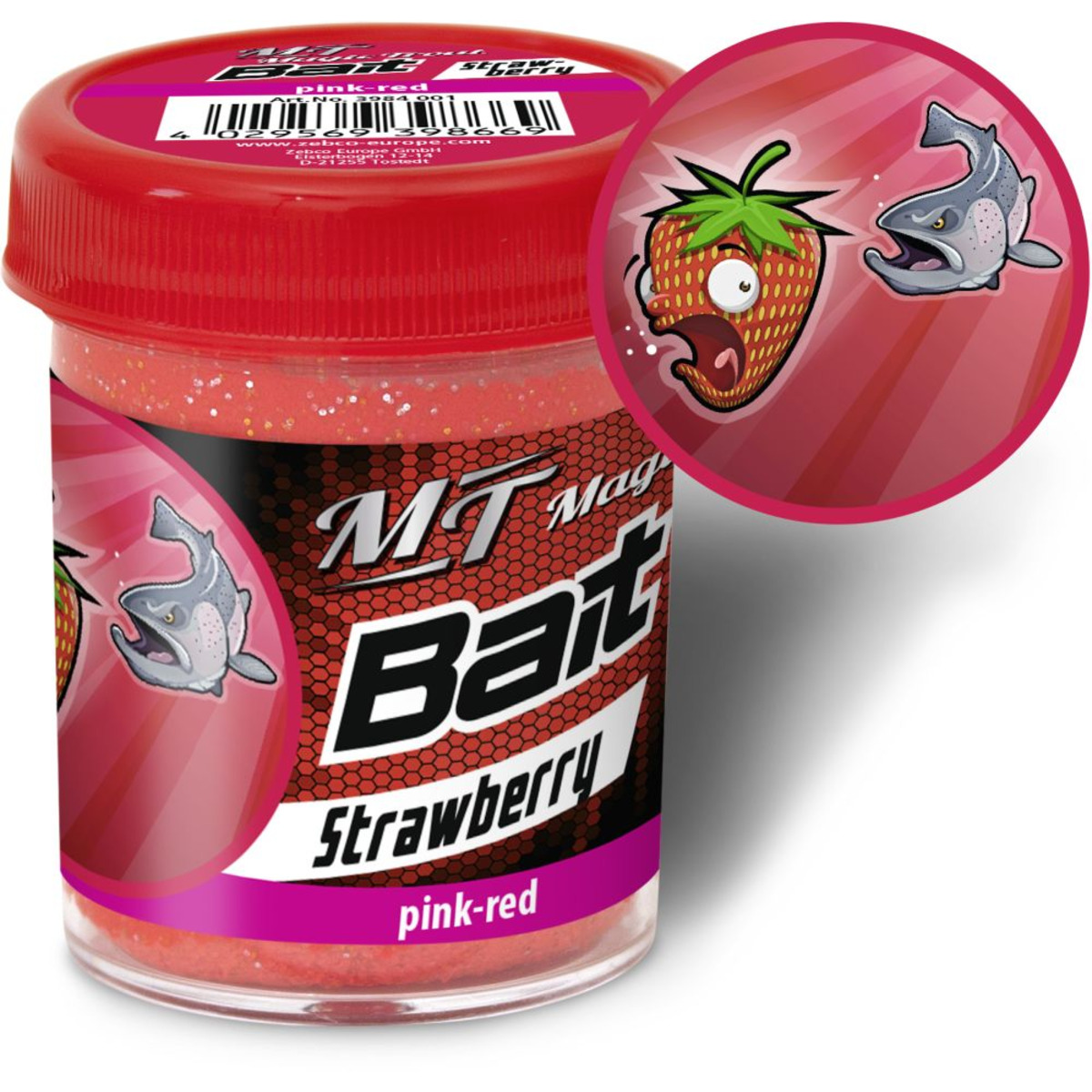 Magic Trout Trout Bait Taste - Strawberry -pink/red