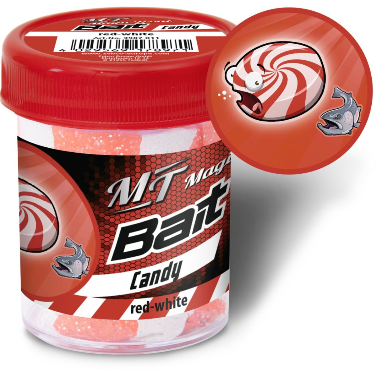 Magic Trout Trout Bait Taste - Candy-red/white
