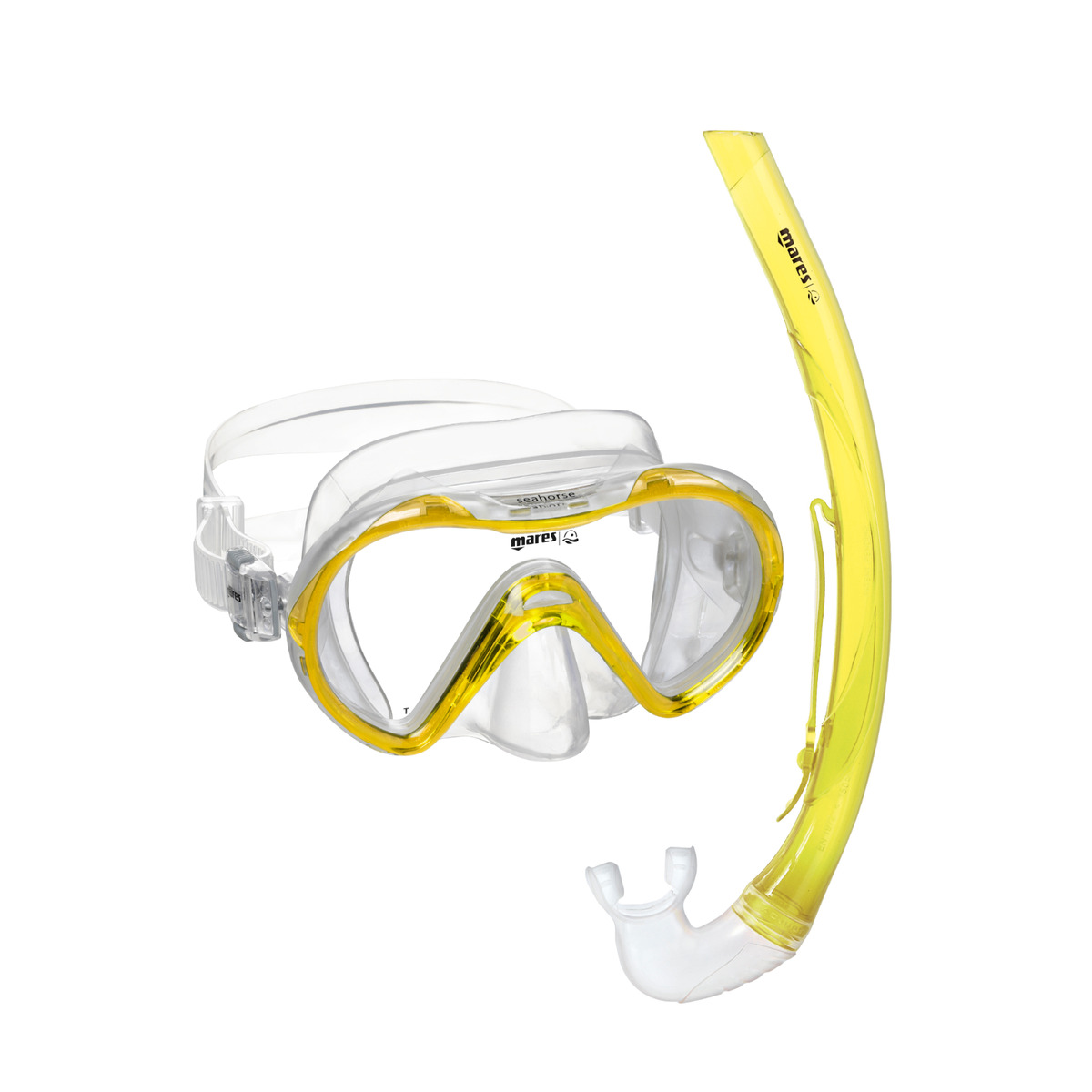 Mares Combo Seahorse - YELLOW REFLEX CLEAR