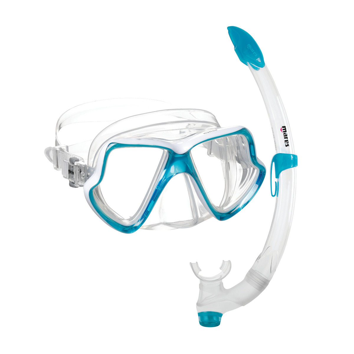 Mares Combo Wahoo - AQUA WHITE CLEAR